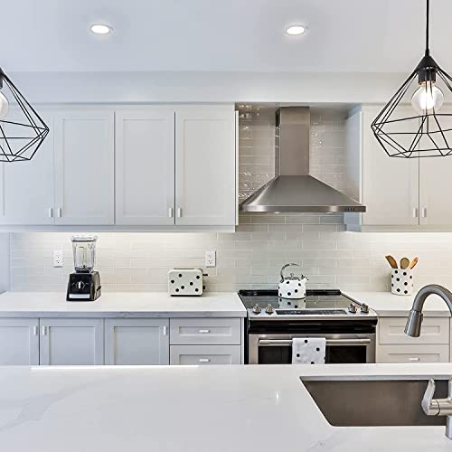 Ravinte 10 Pack Brushed Nickel Square Bar Cabinet Knobs 2in Kitchen Handles - color: Brushed Nickel