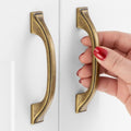 3 Inch Antique Brass Cabinet Pulls Arch Drawer Handles 10 Pack P2409 - color: Antique Brass, size: 3" Hole Centers-10 Pcs
