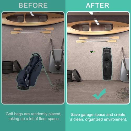 Wall Mounted Golf Bag Hook, Black