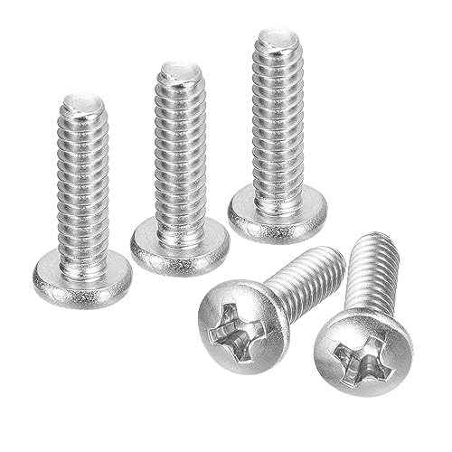 uxcell #6-32x1/2 Pan Head Machine Screws 304 SS Phillips Drive, 25 Pack - size: #6-32x1/2"