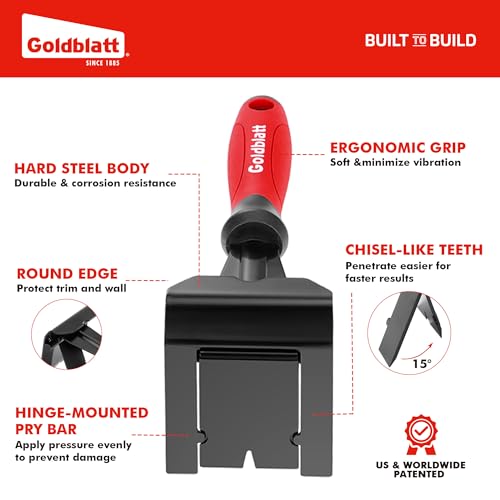 Goldblatt Trim Removal Tool, 3-inch Baseboard Removal Tool