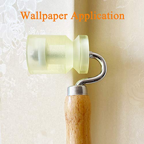 CARTINTS Rubber Seam Roller, Wallpaper Roller for Auto Car Audio Sound Deadening Application, Sound Heat Insulation Mat Wallpaper Application, Perfect for Processing Edges - color: Rubber Roller