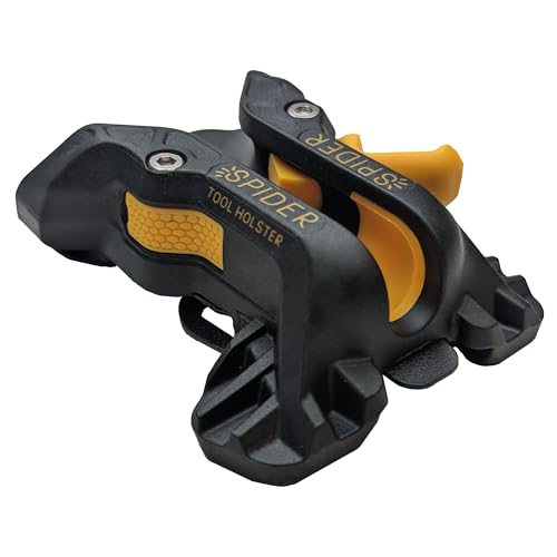Spider Tool Holster Pro, Self-Locking Drill Holster, Clips to Any Belt