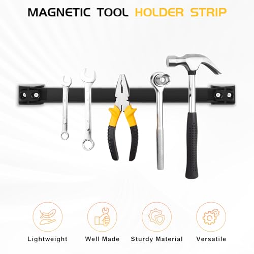 DGSL Heavy Duty Magnetic Tool Holder, 5 Pack 12" Wall Mount Organizer - size: 12 In x 5