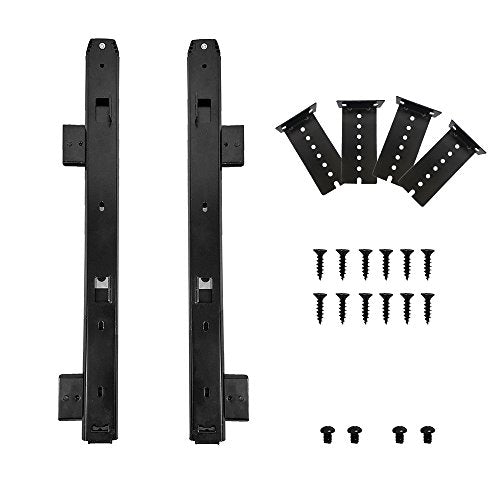 FRMSAET Heavy Duty Under Mount 12/14/16/18 inch Drawer Slides-16 inch Black - color: Black, size: 16 Inch