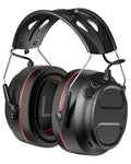Electronic Hearing Protection with 4X Sound Amplification Earmuffs, Gel Bluetooth 6.0 Ear Protection Ear Muffs, 30dB NRR with Rechargeable 120H Playtime Earmuffs for Workshops, Mowing, Shooting Range