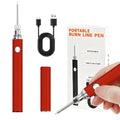 Rechargeable Wire Burning Kit, Digital Wire Burning Tool, Suitable for Bead Stringing, Leather Craftsmanship, Sewing, Weaving, Wax Carving, Wood Stamping (Red) - color: Red