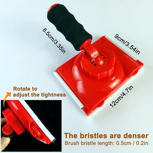 Paint Edger with 1 Pad (1 Tool with preloaded pad), 4.7 Inch Trim Paint Tool for Ceilings, Baseboards, Doors, Clean Lines, Handheld or Extension Pole Compatible RSL43