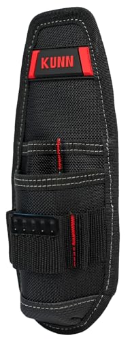 KUNN Construction Tool Holder Small Electrician's Tool Pouch for Tool Belt - color: Red-1 Pack