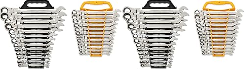 GEARWRENCH 25-Pc. Flex Combination Ratcheting Wrench Set, SAE/MM - 86730 (Pack of 2) - size: 25 PC (Pack of 2)