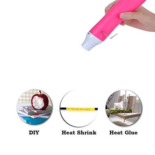 Bubble Removing Tool for Epoxy Resin and Acrylic Art, DIY Glitter Tumblers, Specially-Designed Heat Gun for Making Acrylic Resin Travel Mugs Tumblers to Remove Air Bubbles (Pink) - color: Pink