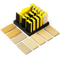 56 PCS Hand Sanding Block Set Include 16 PCS Contoured Profile Sander Block and 40 Sheet Sandpaper Interchangeable Assorted Convex & Concave Shapes Used for Woodworking Furniture, Auto Paint