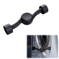 Magnetic Door Prop for Front Load Washer, 360° Adjustable Compact (Black) - color: Black