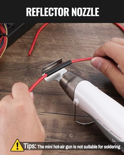 WORKPRO 7.2V Cordless Mini Heat Gun with Reflector Nozzle, 3 Temp Settings