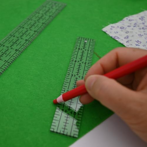 Sewing Rulers Quilting Ruler,Acrylic Quilting Templates,Sewing Tools Accessories Supplies for Patchwork Precision Fabric Cutting 4pcs(1x6,3x17,1.5x17,1.5x10inch) - color: Black