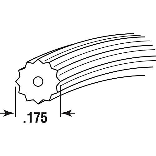 Prime-Line P 7638 Screen Retainer Spline, Vinyl, 0.175 in., 25 ft., Gray (1 Roll) - size: 0.175
