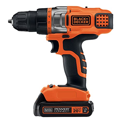 BLACK+DECKER 20V MAX Cordless Drill Driver with Battery and Charger, LED Work Light (LDX220C) - style: Cordless Drill Driver Kit