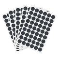 PATIKIL 270 Pieces Screw Hole Stickers, 5 Sheet Self-Adhesive Waterproof PVC Wood Grain Sticker for Screw Holes Wall Cabinets Desk Repairing, Black, 21mm/0.83 Inch - color: Black