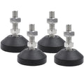 M10 Leveling Feet 880 Lb Capacity, 2 Inches Height - 2 Inches Base, 4Pcs - color: Black, size: D50xM10xH30mm