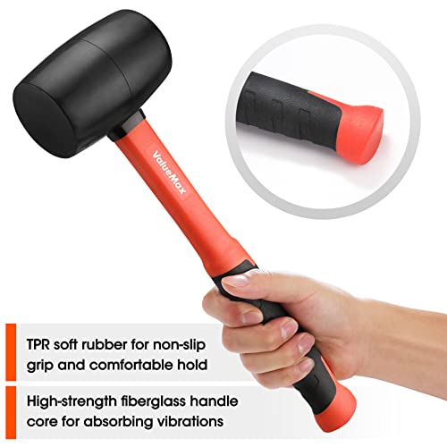 ValueMax 2PCS Rubber Mallet Set