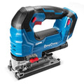 Dong Cheng 20V Brushless Cordless Jigsaw, 26mm Stroke, 800-3500 SPM Variable Speed, 4 Orbital Action, 0-45° Bevel Cut, Tool-Free Blade Change, LED Light, Dust Blower (Battery & Charger Not Included) - style: Bare Tool