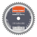 TWIN-TOWN 8 Inch 52 Teeth Dry Cut Steel and Ferrous Metal Cermet Saw Blade with 5/8-Inch Arbor - size: 8" 52T thick steel