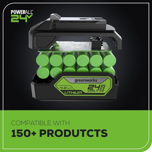 Greenworks 24V 7-1/4'' Circular Saw Brushless Cordless, with 4Ah Battery and 2A Charger - size: 7-1/4", style: 4.0 Ah Battery and Charger