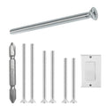 304 Stainless Steel Machine Screws,30pcs #6-32x2、#6-32x1-1/2、#6-32x1-3/4 Extra Long Outlet Screws Machine Long Electrical Outlet Screws Device Mounting Electrical Extender for Fix Wonky - size: #6-32x2"、#6-32x1-1/2"、#6-32x1-3/4"