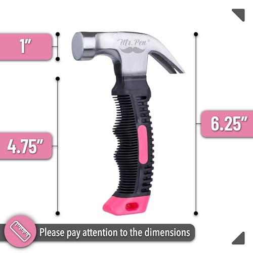 Mr. Pen- Claw Hammer, 8oz, Pink, Magnetic - color: Pink