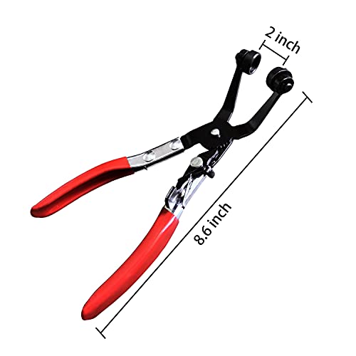 45° Hose Clamp Pliers Automobile Water Pipe Pliers Angled Swivel Jaw Locking Car Pipe Hose Clamp Pliers Fuel Coolant Clip - style: 45° Pliers