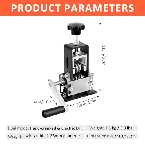 Manual Wire Stripping Machine,Gauge Wire 1-23MM,Electric and Manual