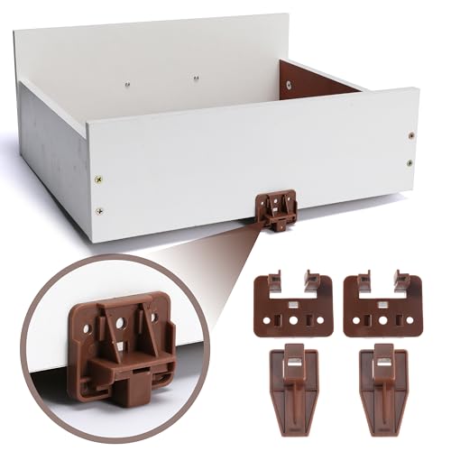 10PCS Drawer Slide Track Guide Glide for Center Mount Drawer for Dressers and for Nightstand for Kenlin for Rite-Trak 1 Drawer Systems (Please Check The Size Before Purchasing) - style: 10Pcs