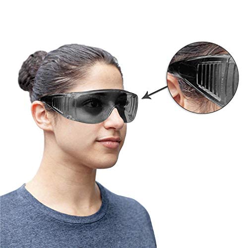 SAFE HANDLER Diamont Vented Over Glasses Safety Glasses - color: Gray