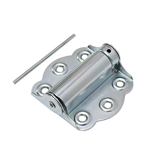 Litepak Adjustable Screen Door Hinge Professional Grade Hardware Self-Closing Easy Install (2 Pack, Zinc Plated) - color: Zinc Plated, size: 2 Pack