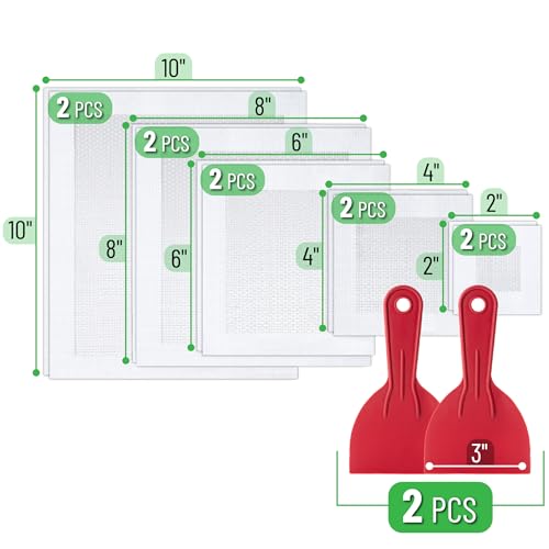 Bates- Drywall Repair Kit, 12 pcs, 2/4/6/8/10 inch, Dry Wall Patch Kits, Plaster Wall Repair Patch Kit, Wall Patch Repair Kit, Drywall Hole Patch, Wall Hole Repair Kit, Drywall Patch Hole - size: 12 pcs, 2", 4", 6", 8", 10"