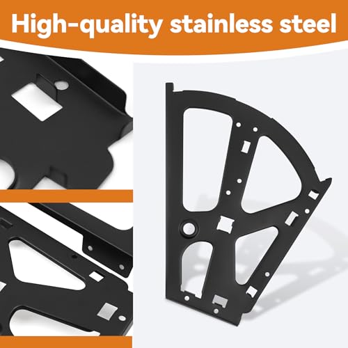 1 Pair 2 Layers Shoes Drawer Cabinet Hinges, Black Stainless Steel Shoe Cabinet Replacement Flip Plate Frames, Turning Rack Accessory for Home Kitchen Living Room - size: 2 Layers