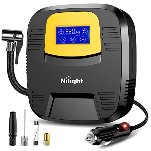 Nilight Digital Tire Inflator Air Compressor Portable Pump w/Pressure Gauge - color: Touch Screen Air Pump
