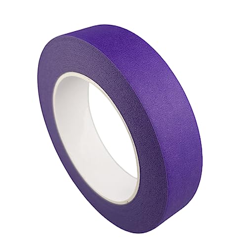 Purple Masking Tape, 1 Inch x 55 Yards, 2 Rolls - color: Purple