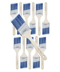Bates- Paint Brushes, 2.5-Inch, 12 Pack Angle Brushes, Treated Wood Handle - color: Wood Handle Angle, size: 12 Pack, 2.5"