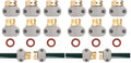 Hose repair kit,（3 Sets）garden hose repair Fittings Aluminum Female and Male With Zinc Clamp Water Hose End Repair Connector Fit 3/4 Inch And 5/8 Inch Garden Hose，garden hose repair kit (Pack of 2) - size: 3/4 inches (Pack of 2)