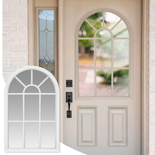 22 x 36 Entry Door Glass Insert with Low-e Glass, 11 Lite Round Top - size: 22 x 36, style: 11 Lite Round Top