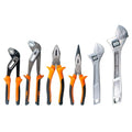 6-Piece Large Pilers and Wrench Set,8" & 10" Groove Joint Pliers,8" & 12" Adjustable Wrench with 8 Inch Long Nose and Lineman's Pliers for Home Use and DIY Project - style: 6 Pack 8" & 10" & 12"
