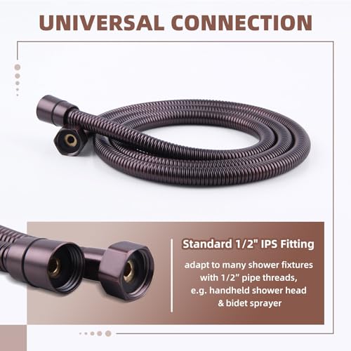 Angle Simple Handheld Shower Hose, Light Oil Rubbed Bronze, 59 Inches - color: Oil Rubbed Bronze, size: 59 Inch