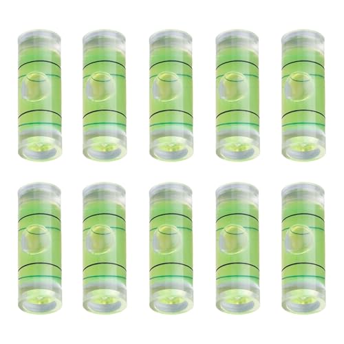 8mm x 23mm / 0.3" × 0.9" Bubble Level Vials, PMMA Frame, 10Pcs