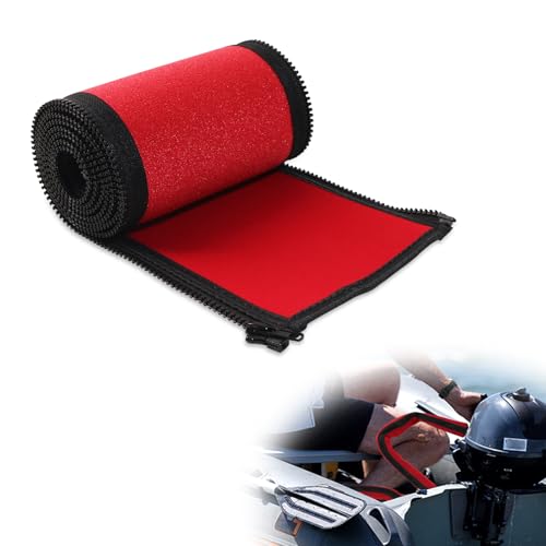 Red 60'' Neoprene Trolling Motor Cable Sleeve, Cable Organizer