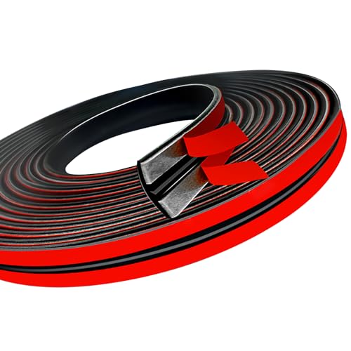 Car Weather Stripping 14mm Car Windshield Weather Seal Rubber Stripping Trim Weatherstrip Adhesive T Shape Sunroof Seal Cover Leak Sound Proofing (16 Feet) - size: 0.55 in x 16 ft