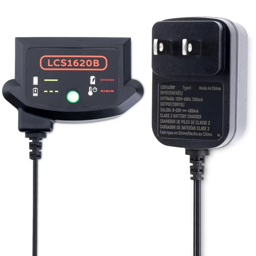 LCS1620B Compatible with Black and Decker 20V MAX Lithium Battery Charger