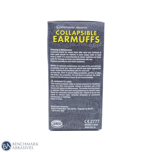 Benchmark Abrasives Earmuff Hearing Protection - Comfort