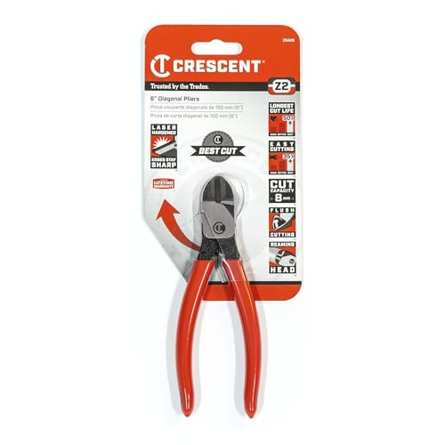 Crescent 6" Diagonal Cutting Plier Dipped Handle | Z5426-06