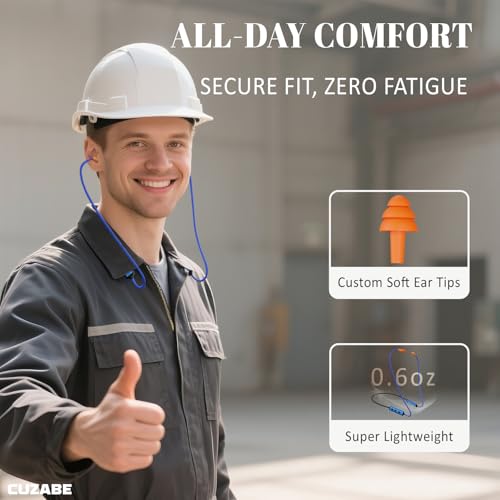 Bluetooth Earplug Headphones for Work, Replaceable Ear Tips